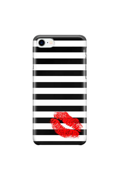APPLE - iPhone 7 - 3D Snap Case - B&W Lipstick