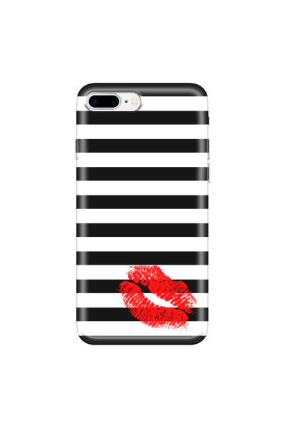 APPLE - iPhone 7 Plus - Soft Clear Case - B&W Lipstick