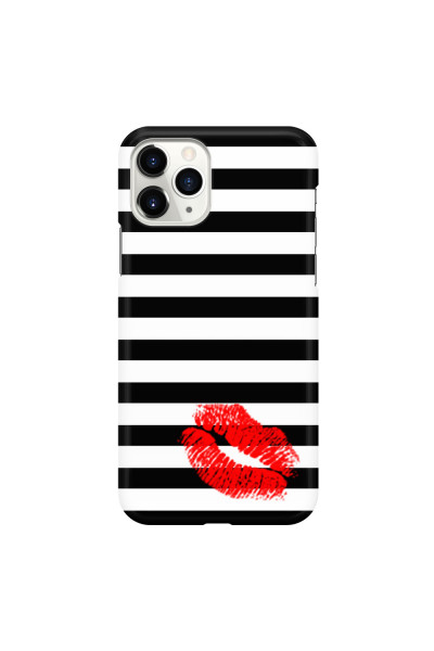 APPLE - iPhone 11 Pro Max - 3D Snap Case - B&W Lipstick