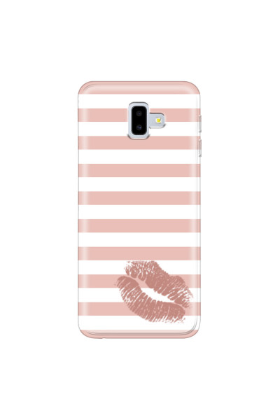 SAMSUNG - Galaxy J6 Plus 2018 - Soft Clear Case - Pink Lipstick