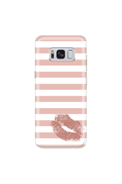 SAMSUNG - Galaxy S8 - Soft Clear Case - Pink Lipstick