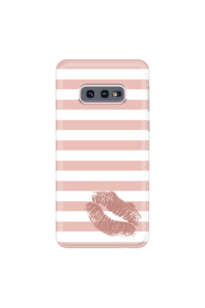 SAMSUNG - Galaxy S10e - Soft Clear Case - Pink Lipstick