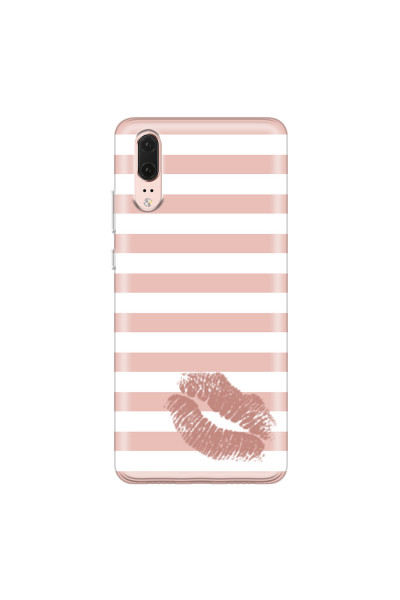 HUAWEI - P20 - Soft Clear Case - Pink Lipstick