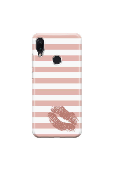 XIAOMI - Redmi Note 7/7 Pro - Soft Clear Case - Pink Lipstick