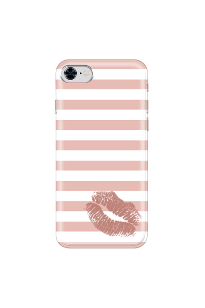 APPLE - iPhone 8 - Soft Clear Case - Pink Lipstick