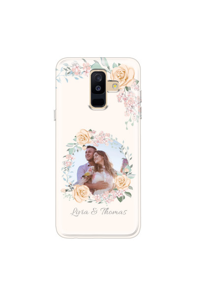 SAMSUNG - Galaxy A6 Plus 2018 - Soft Clear Case - Frame Of Roses