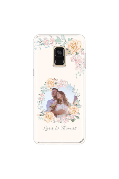 SAMSUNG - Galaxy A8 - Soft Clear Case - Frame Of Roses