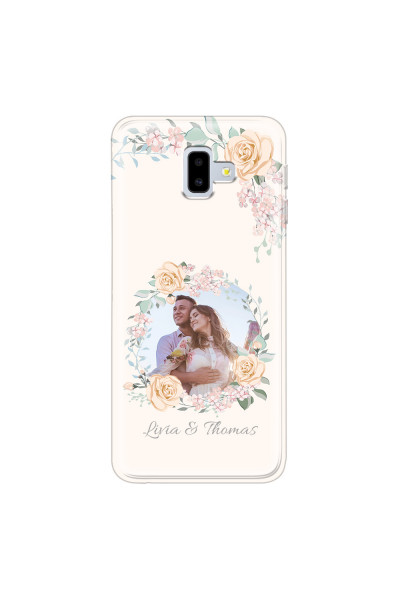 SAMSUNG - Galaxy J6 Plus 2018 - Soft Clear Case - Frame Of Roses