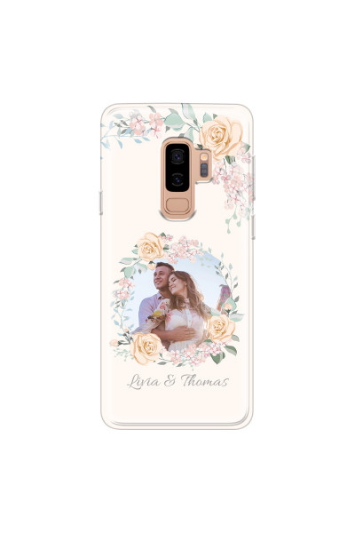 SAMSUNG - Galaxy S9 Plus 2018 - Soft Clear Case - Frame Of Roses