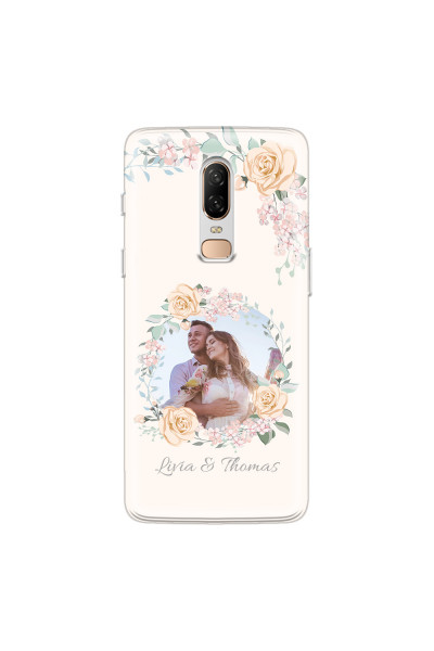 ONEPLUS - OnePlus 6 - Soft Clear Case - Frame Of Roses