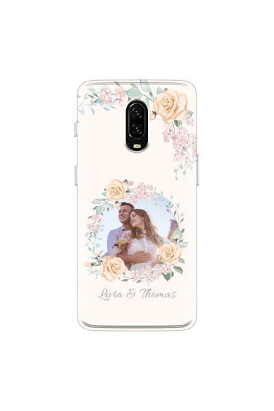 ONEPLUS - OnePlus 6T - Soft Clear Case - Frame Of Roses