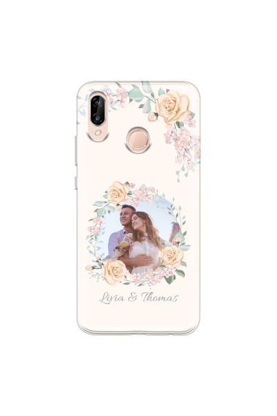 HUAWEI - P20 Lite - Soft Clear Case - Frame Of Roses