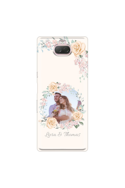 SONY - Sony Xperia 10 - Soft Clear Case - Frame Of Roses