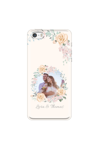 APPLE - iPhone 5S/SE - Soft Clear Case - Frame Of Roses