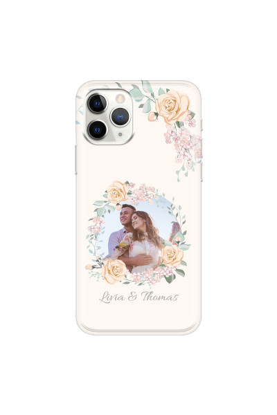 APPLE - iPhone 11 Pro - Soft Clear Case - Frame Of Roses