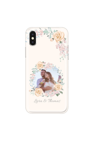 APPLE - iPhone XS Max - Soft Clear Case - Frame Of Roses