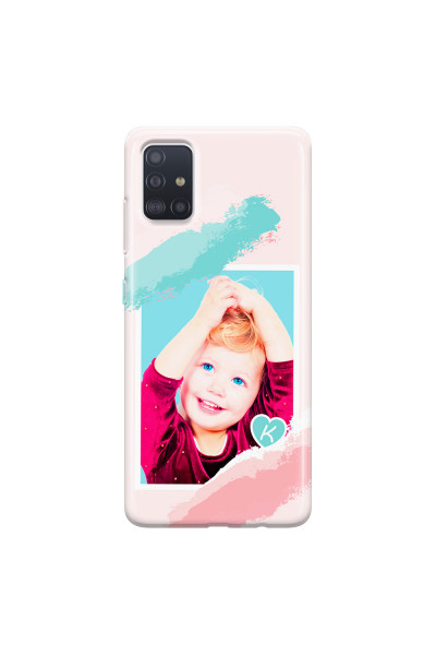 SAMSUNG - Galaxy A51 - Soft Clear Case - Kids Initial Photo