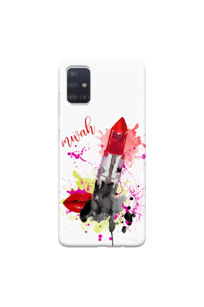 SAMSUNG - Galaxy A51 - Soft Clear Case - Lipstick