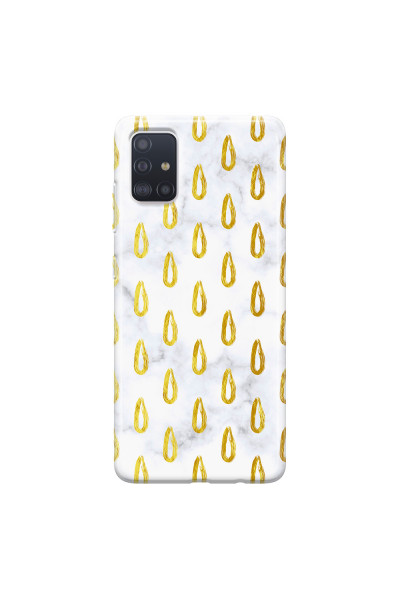 SAMSUNG - Galaxy A51 - Soft Clear Case - Marble Drops