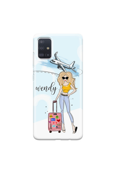 SAMSUNG - Galaxy A51 - Soft Clear Case - Travelers Duo Blonde