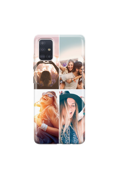SAMSUNG - Galaxy A71 - Soft Clear Case - Collage of 4