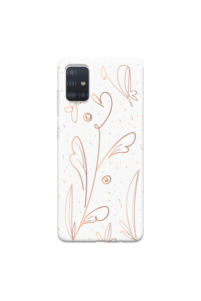 SAMSUNG - Galaxy A71 - Soft Clear Case - Flowers In Style