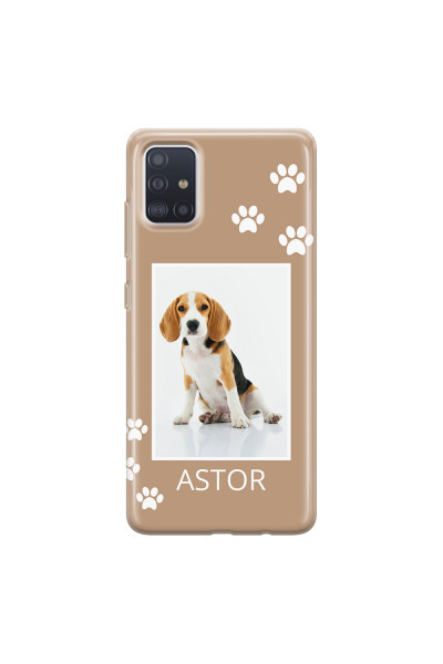 SAMSUNG - Galaxy A71 - Soft Clear Case - Puppy