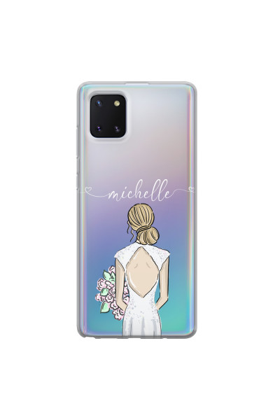SAMSUNG - Galaxy Note 10 Lite - Soft Clear Case - Bride To Be Blonde II.