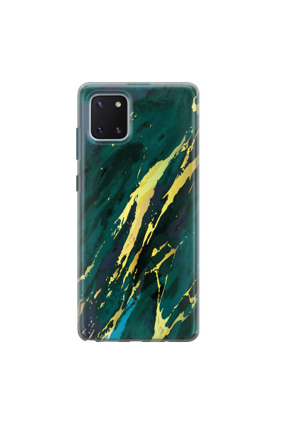 SAMSUNG - Galaxy Note 10 Lite - Soft Clear Case - Marble Emerald Green