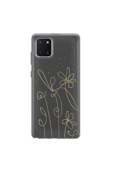 SAMSUNG - Galaxy Note 10 Lite - Soft Clear Case - Midnight Flowers