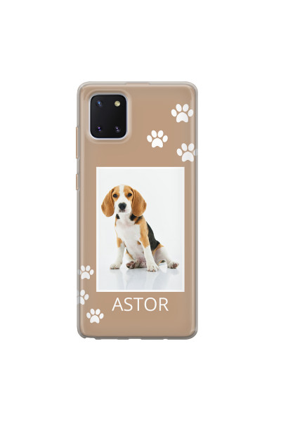 SAMSUNG - Galaxy Note 10 Lite - Soft Clear Case - Puppy