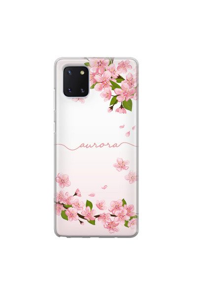 SAMSUNG - Galaxy Note 10 Lite - Soft Clear Case - Sakura Handwritten
