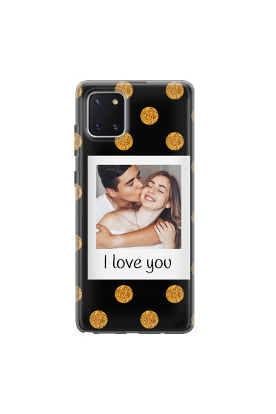 SAMSUNG - Galaxy Note 10 Lite - Soft Clear Case - Single Love Dots Photo