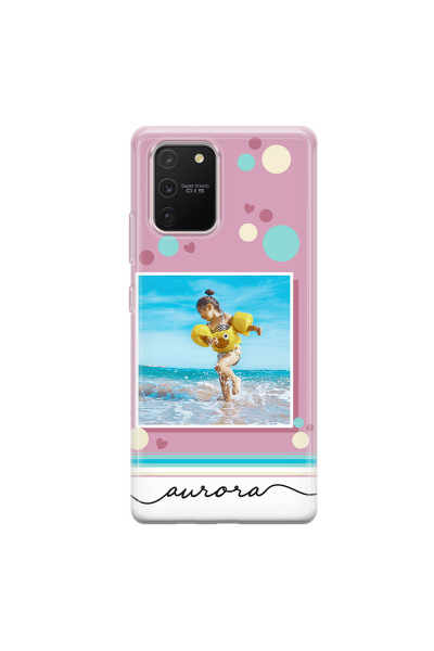 SAMSUNG - Galaxy S10 Lite - Soft Clear Case - Cute Dots Photo Case