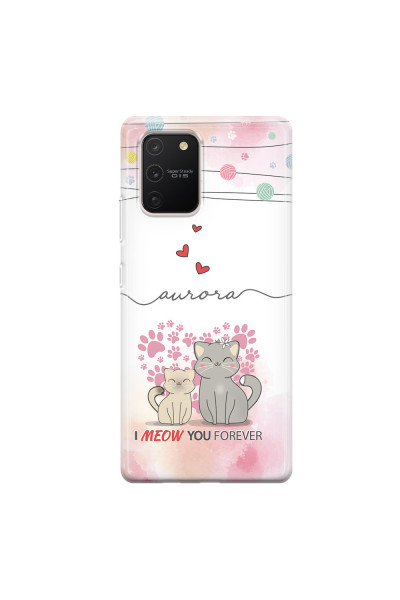 SAMSUNG - Galaxy S10 Lite - Soft Clear Case - I Meow You Forever