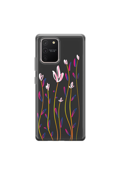 SAMSUNG - Galaxy S10 Lite - Soft Clear Case - Pink Tulips