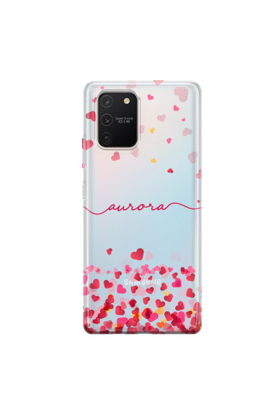 SAMSUNG - Galaxy S10 Lite - Soft Clear Case - Scattered Hearts