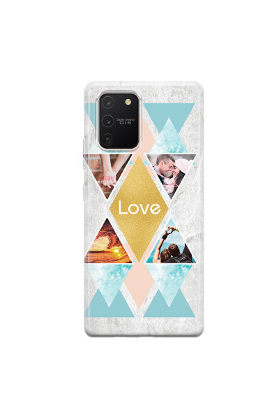 SAMSUNG - Galaxy S10 Lite - Soft Clear Case - Triangle Love Photo