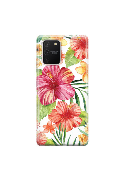 SAMSUNG - Galaxy S10 Lite - Soft Clear Case - Tropical Vibes