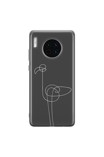 HUAWEI - Mate 30 - Soft Clear Case - Flamingo Drawing
