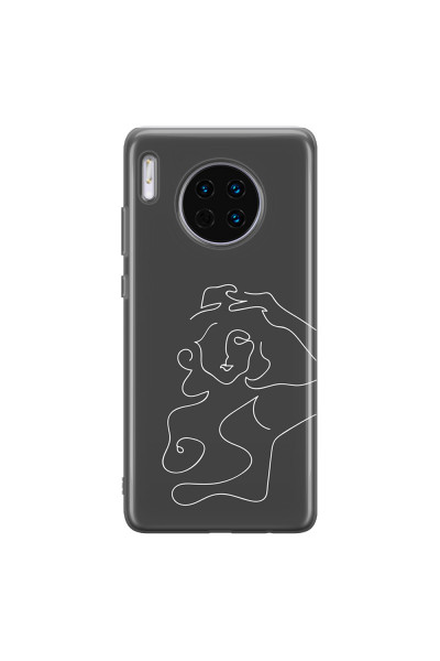HUAWEI - Mate 30 - Soft Clear Case - Grey Silhouette