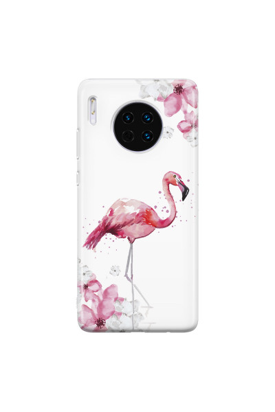 HUAWEI - Mate 30 - Soft Clear Case - Pink Tropes