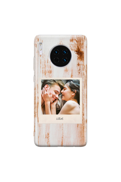 HUAWEI - Mate 30 - Soft Clear Case - Wooden Polaroid