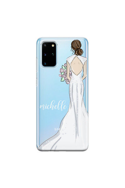 SAMSUNG - Galaxy S20 Plus - Soft Clear Case - Bride To Be Brunette
