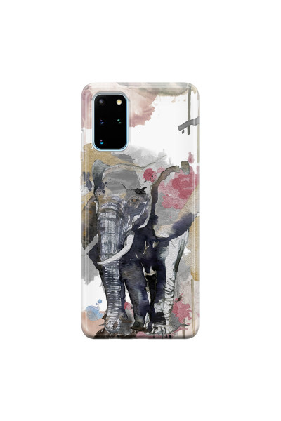 SAMSUNG - Galaxy S20 Plus - Soft Clear Case - Elephant
