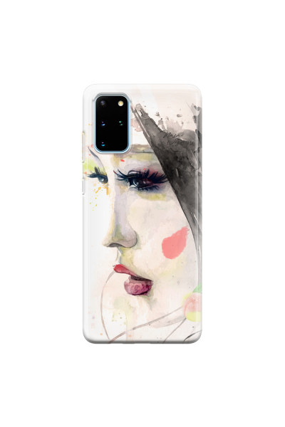SAMSUNG - Galaxy S20 Plus - Soft Clear Case - Face of a Beauty