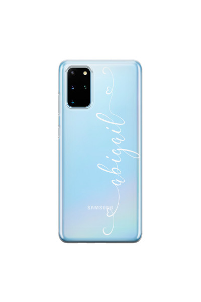 SAMSUNG - Galaxy S20 Plus - Soft Clear Case - Hearts Handwritten