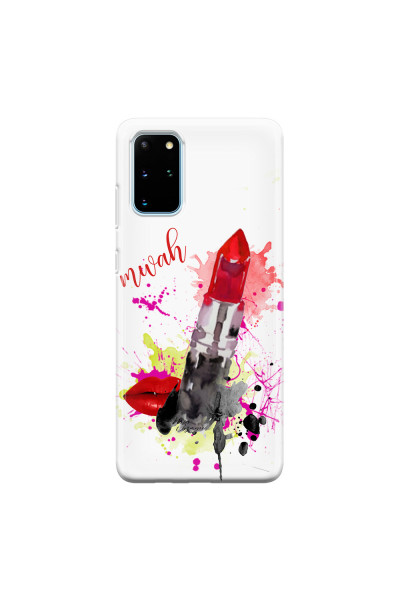 SAMSUNG - Galaxy S20 Plus - Soft Clear Case - Lipstick