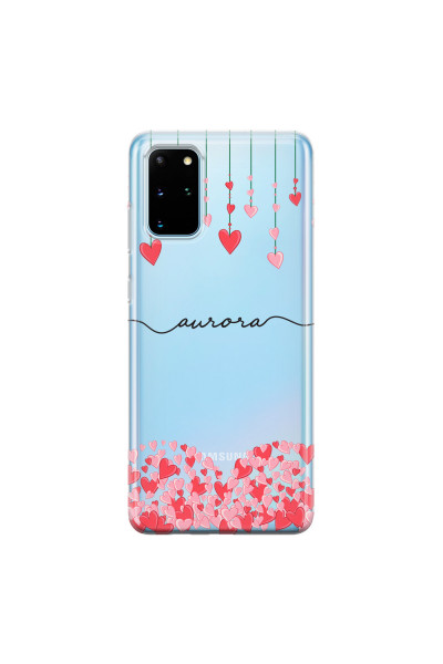 SAMSUNG - Galaxy S20 Plus - Soft Clear Case - Love Hearts Strings