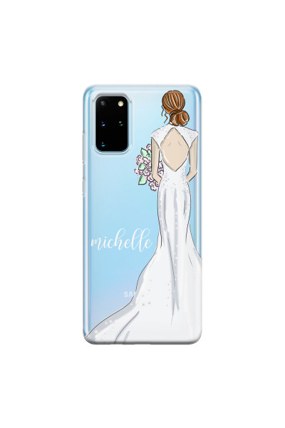 SAMSUNG - Galaxy S20 - Soft Clear Case - Bride To Be Redhead
